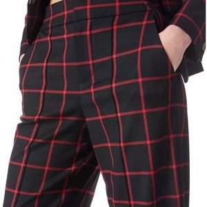 Alice and Olivia Dylan Window Pane Trousers